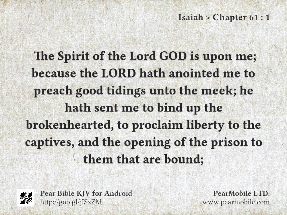 Isaiah, Chapter 61:1